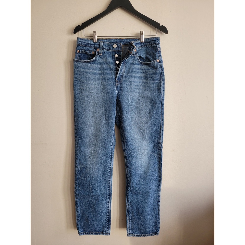 Y2K Levi's 501 Men's OG Fit Jeans W29 L30 Blue Denim Straight Leg 2000s Preppy